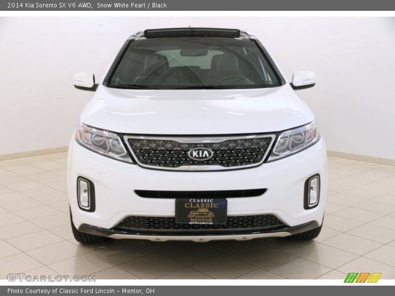 Snow White Pearl / Black 2014 Kia Sorento SX V6 AWD