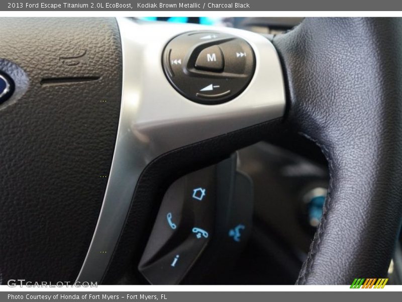 Kodiak Brown Metallic / Charcoal Black 2013 Ford Escape Titanium 2.0L EcoBoost