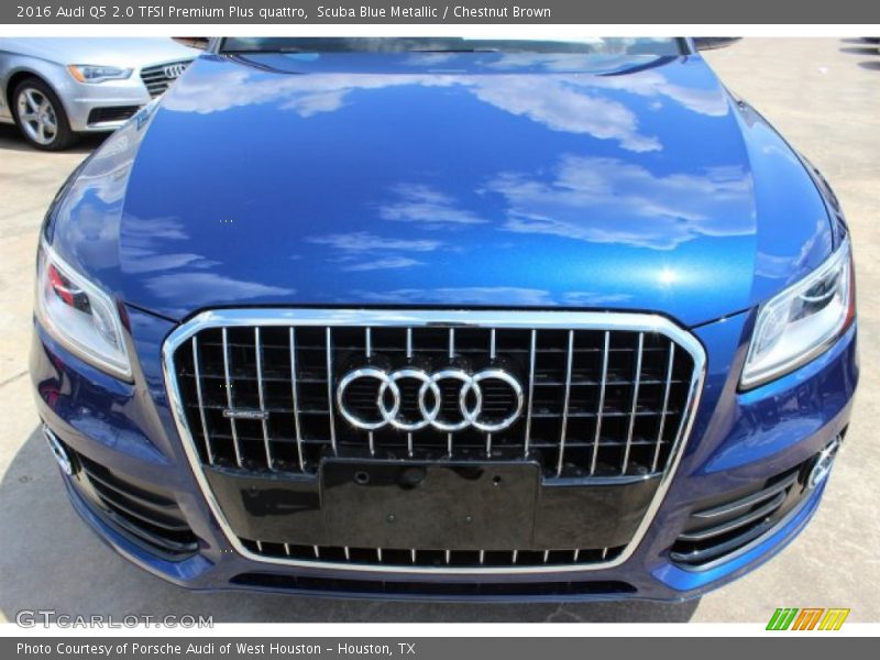 Scuba Blue Metallic / Chestnut Brown 2016 Audi Q5 2.0 TFSI Premium Plus quattro