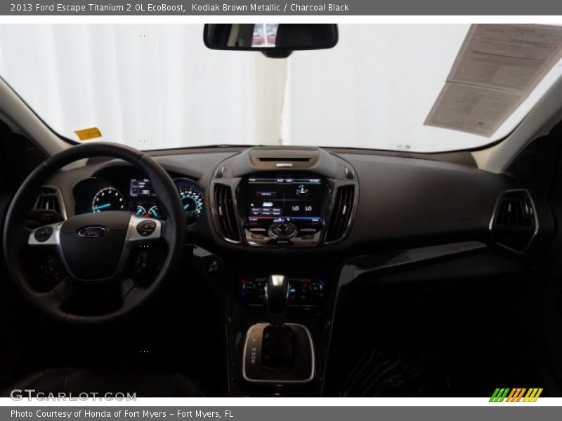 Kodiak Brown Metallic / Charcoal Black 2013 Ford Escape Titanium 2.0L EcoBoost