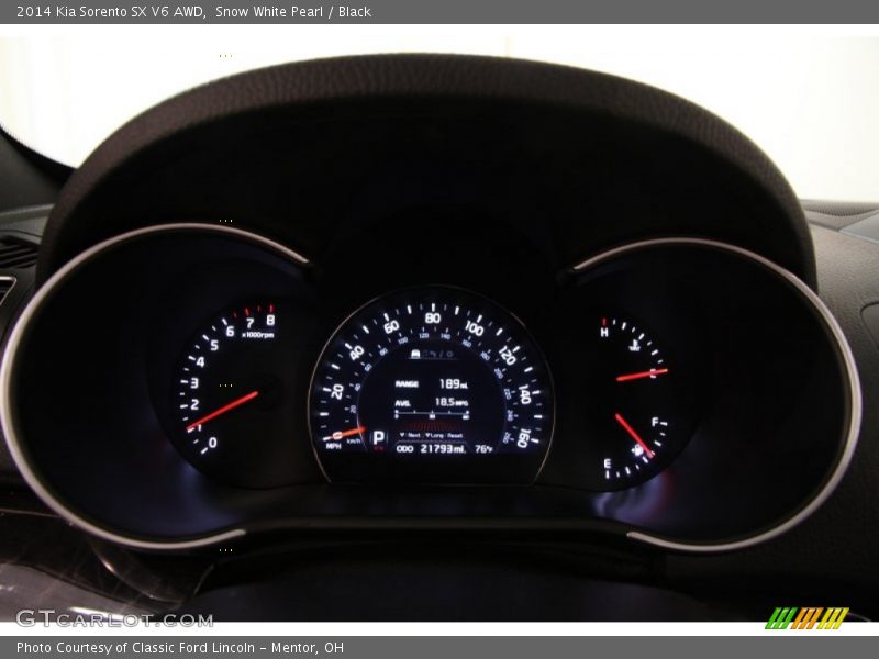 Snow White Pearl / Black 2014 Kia Sorento SX V6 AWD