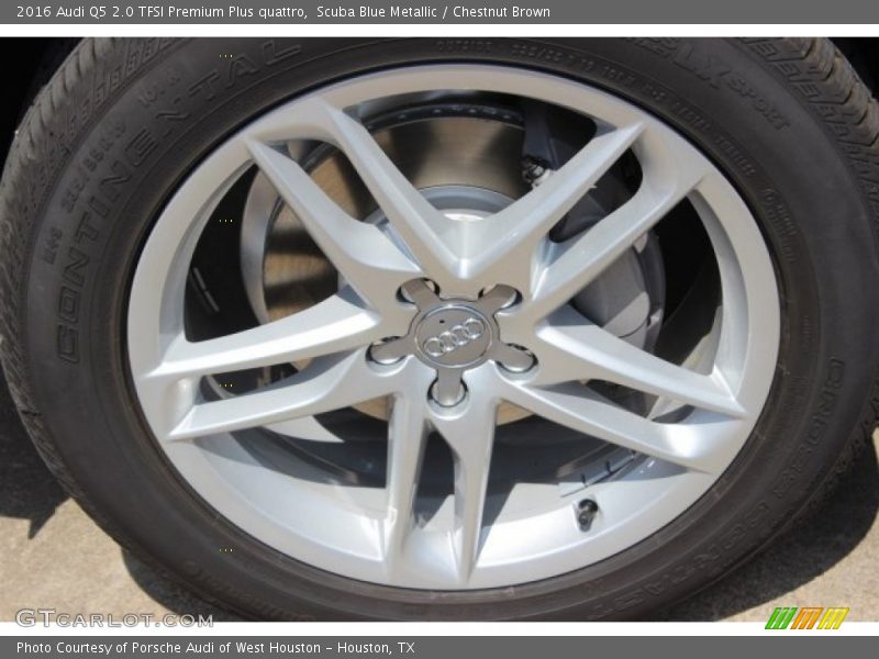 Scuba Blue Metallic / Chestnut Brown 2016 Audi Q5 2.0 TFSI Premium Plus quattro
