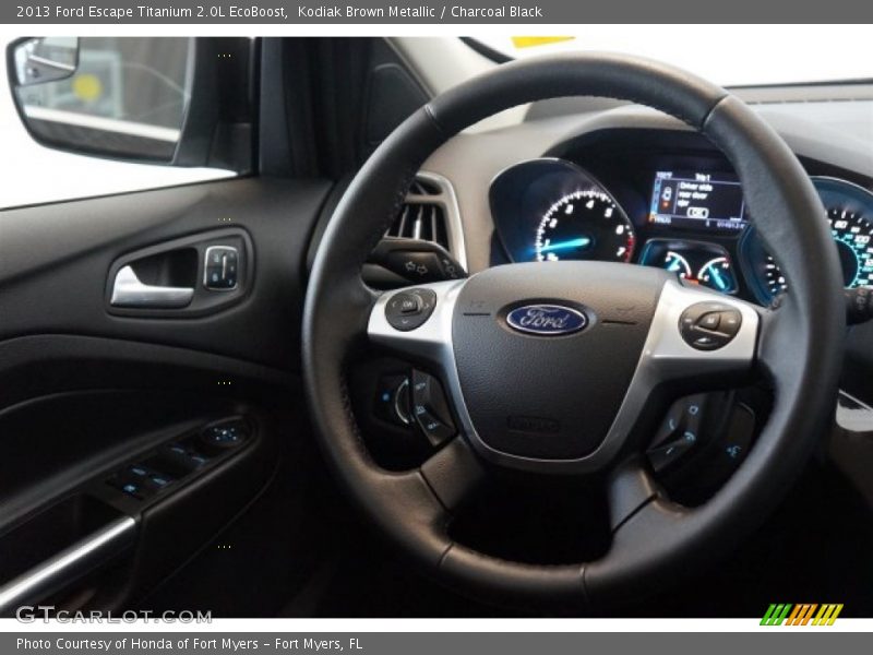 Kodiak Brown Metallic / Charcoal Black 2013 Ford Escape Titanium 2.0L EcoBoost