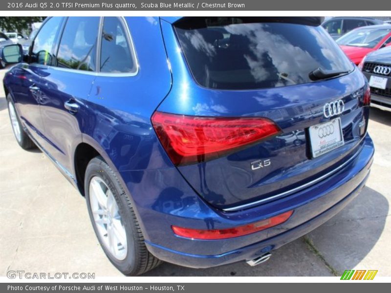 Scuba Blue Metallic / Chestnut Brown 2016 Audi Q5 2.0 TFSI Premium Plus quattro