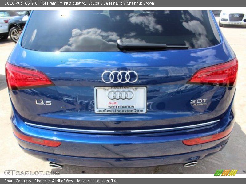 Scuba Blue Metallic / Chestnut Brown 2016 Audi Q5 2.0 TFSI Premium Plus quattro