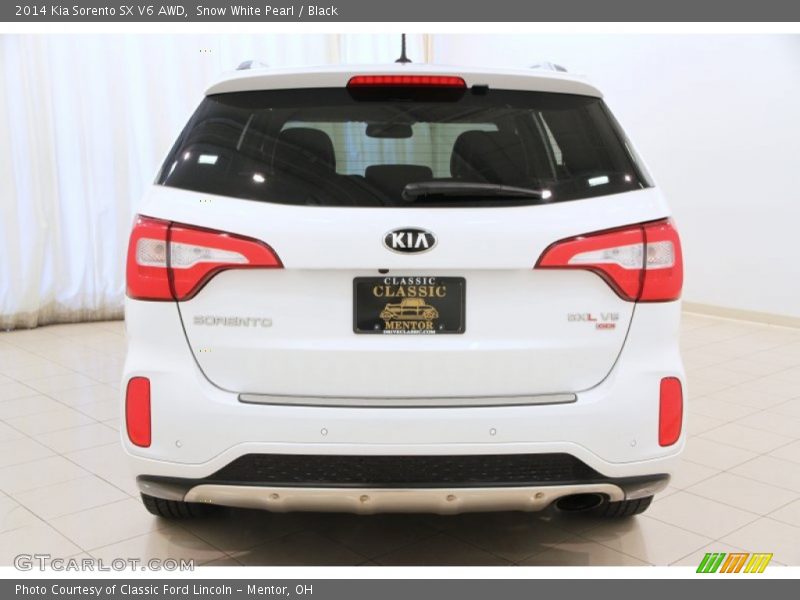 Snow White Pearl / Black 2014 Kia Sorento SX V6 AWD