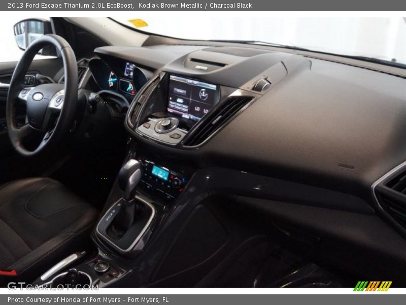 Kodiak Brown Metallic / Charcoal Black 2013 Ford Escape Titanium 2.0L EcoBoost
