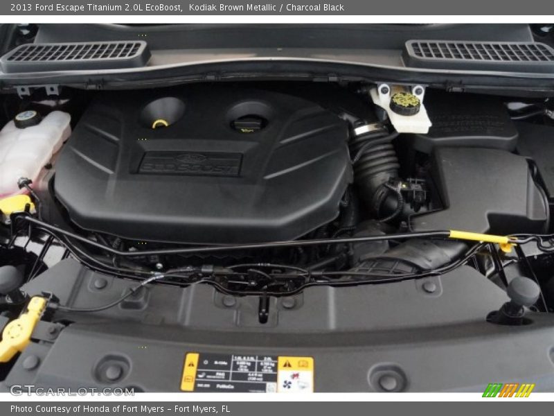 Kodiak Brown Metallic / Charcoal Black 2013 Ford Escape Titanium 2.0L EcoBoost