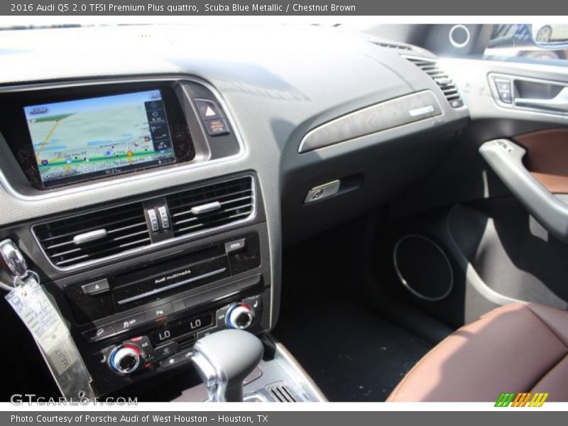 Scuba Blue Metallic / Chestnut Brown 2016 Audi Q5 2.0 TFSI Premium Plus quattro