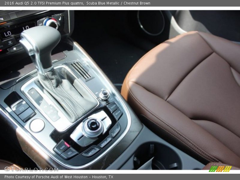 Scuba Blue Metallic / Chestnut Brown 2016 Audi Q5 2.0 TFSI Premium Plus quattro