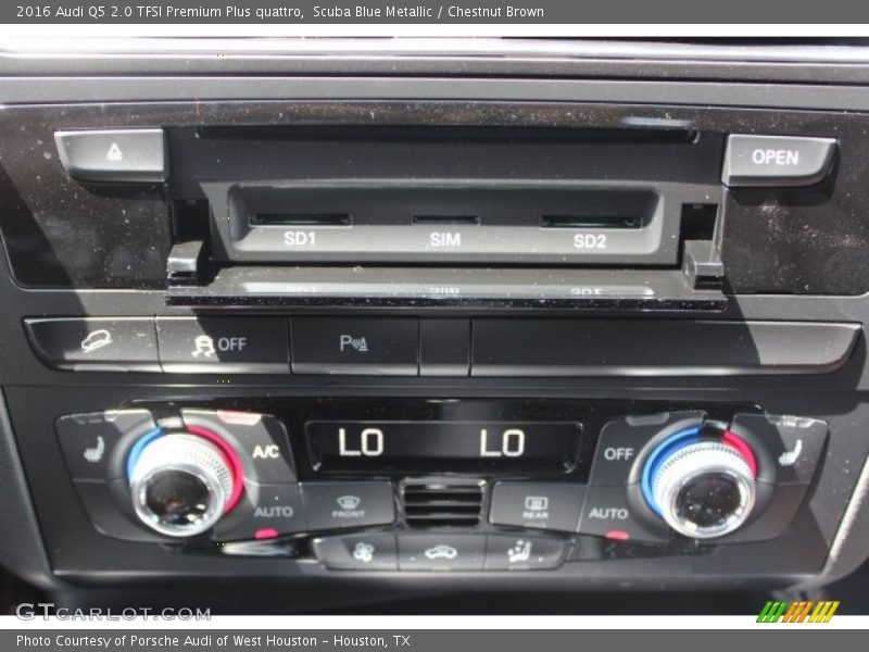 Scuba Blue Metallic / Chestnut Brown 2016 Audi Q5 2.0 TFSI Premium Plus quattro