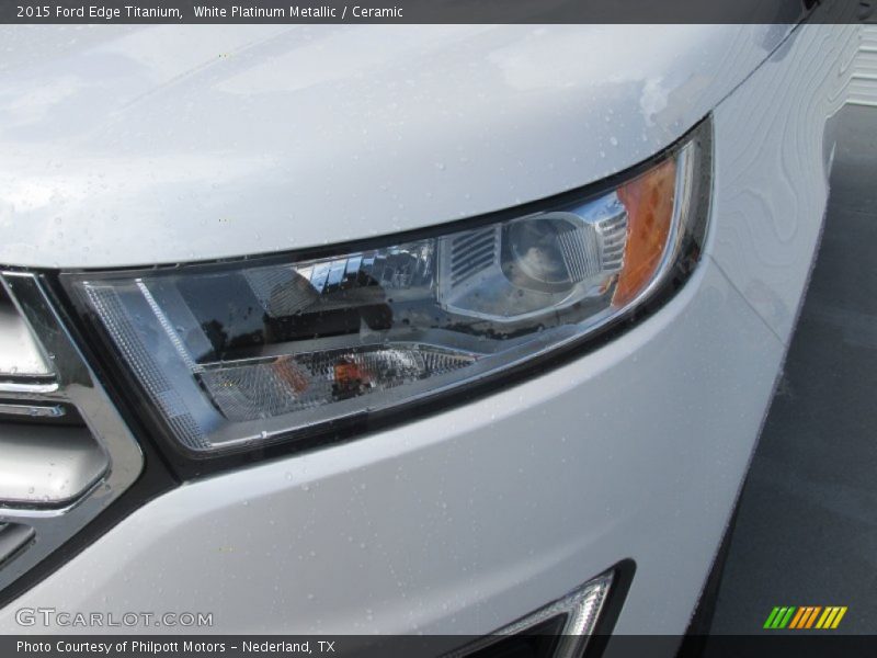 White Platinum Metallic / Ceramic 2015 Ford Edge Titanium