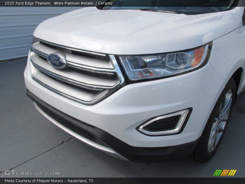 White Platinum Metallic / Ceramic 2015 Ford Edge Titanium