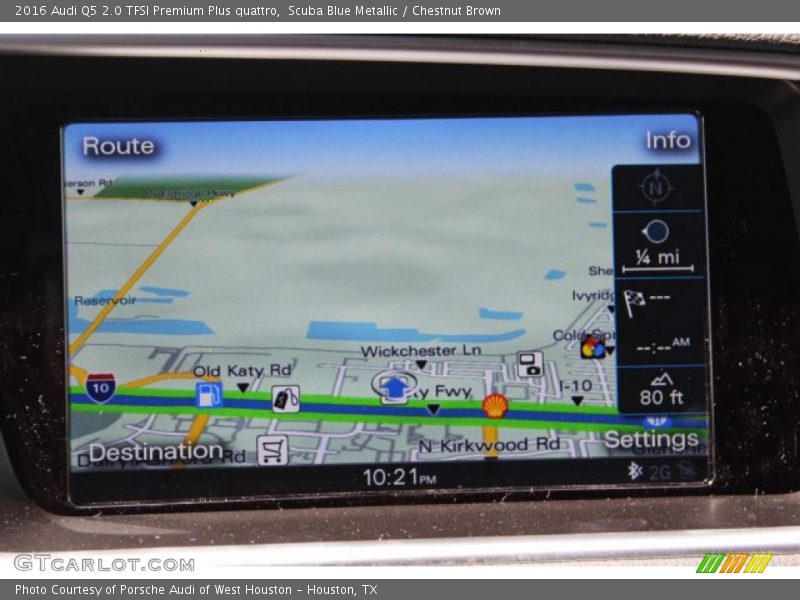 Scuba Blue Metallic / Chestnut Brown 2016 Audi Q5 2.0 TFSI Premium Plus quattro