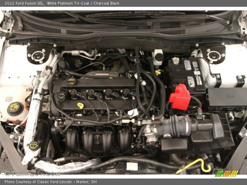 White Platinum Tri-Coat / Charcoal Black 2012 Ford Fusion SEL
