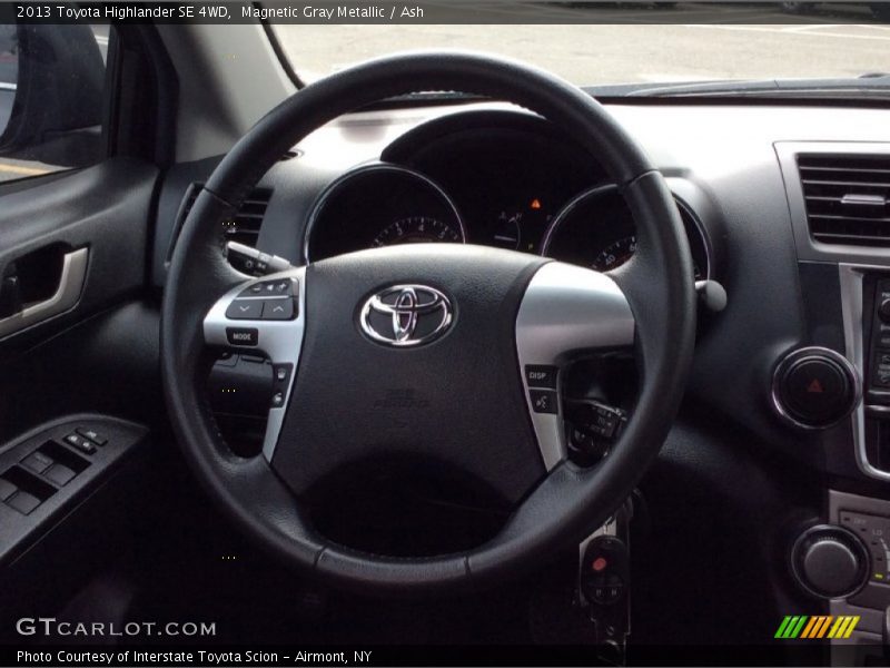 Magnetic Gray Metallic / Ash 2013 Toyota Highlander SE 4WD