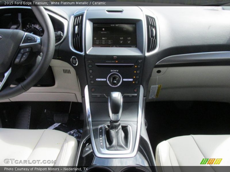 White Platinum Metallic / Ceramic 2015 Ford Edge Titanium
