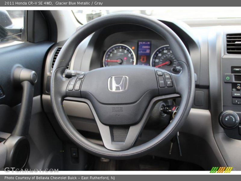 Glacier Blue Metallic / Gray 2011 Honda CR-V SE 4WD