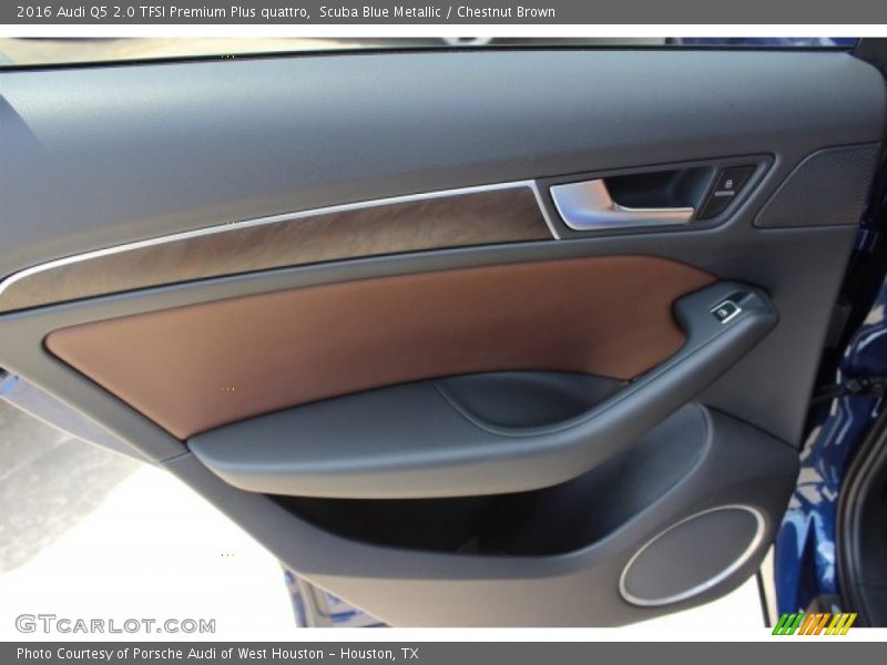 Scuba Blue Metallic / Chestnut Brown 2016 Audi Q5 2.0 TFSI Premium Plus quattro