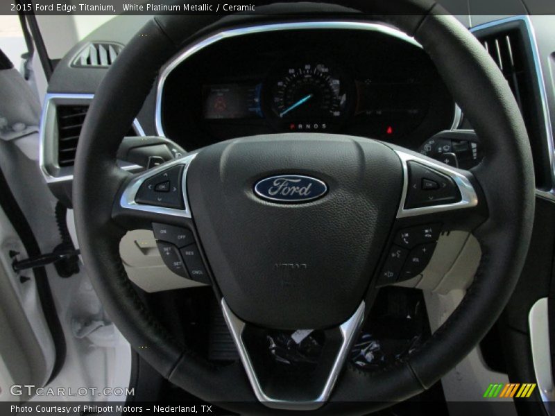  2015 Edge Titanium Steering Wheel