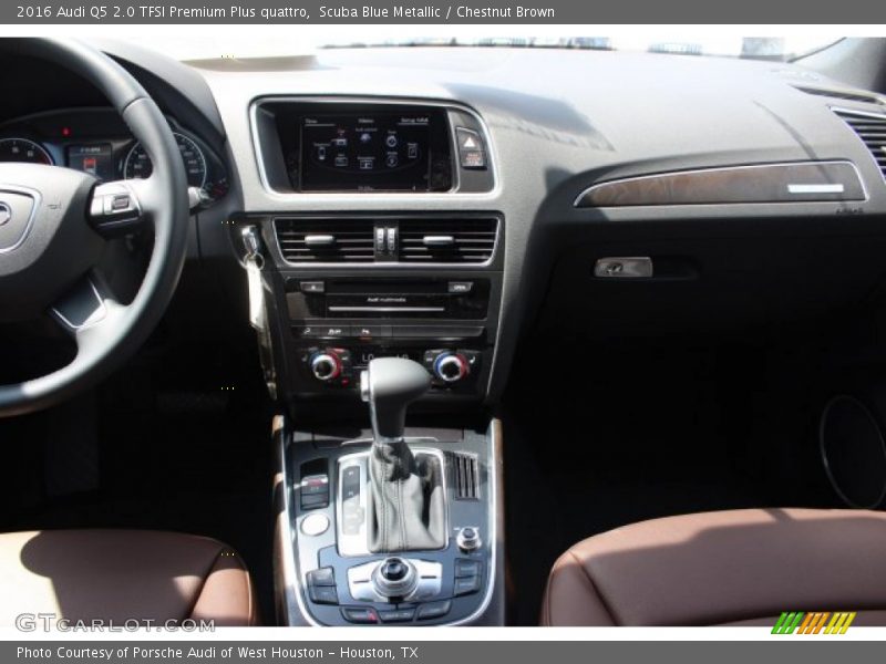 Scuba Blue Metallic / Chestnut Brown 2016 Audi Q5 2.0 TFSI Premium Plus quattro