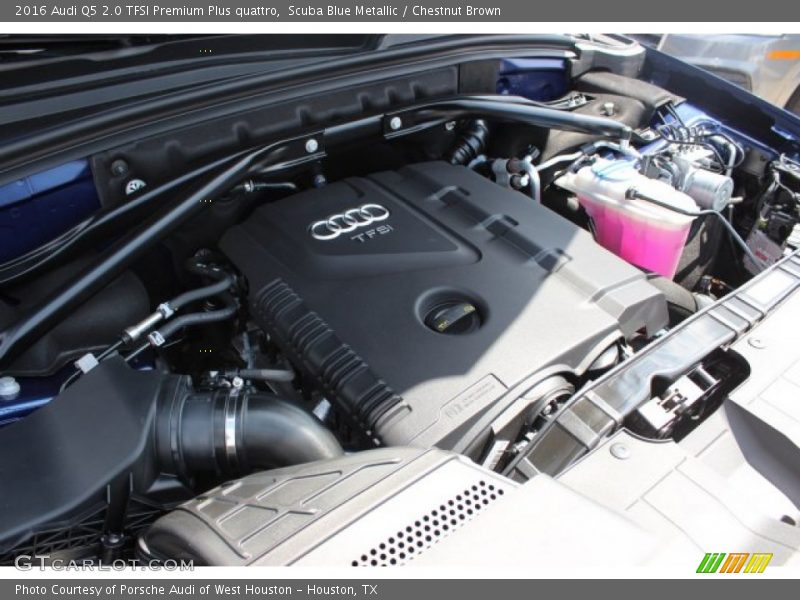 Scuba Blue Metallic / Chestnut Brown 2016 Audi Q5 2.0 TFSI Premium Plus quattro