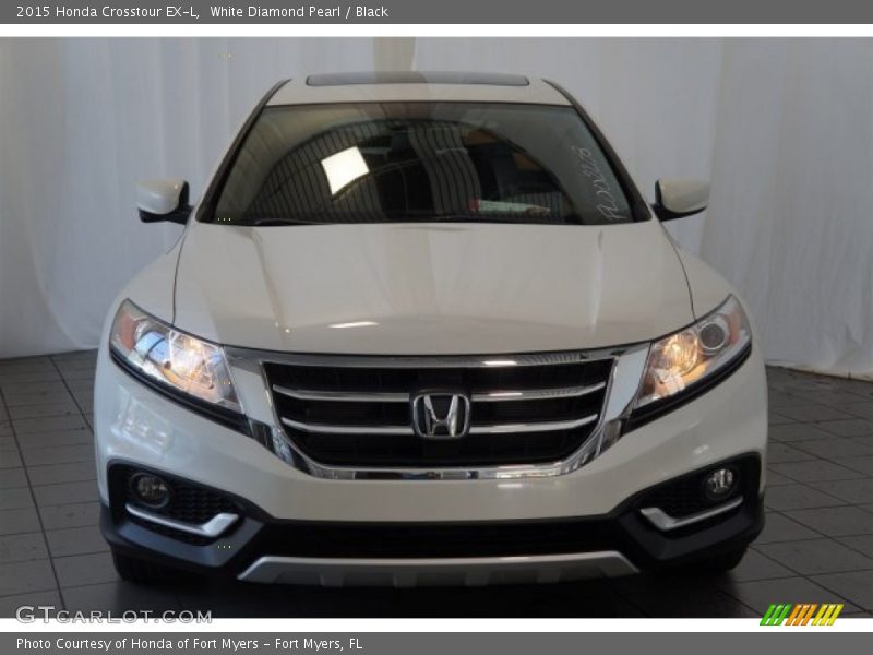 White Diamond Pearl / Black 2015 Honda Crosstour EX-L