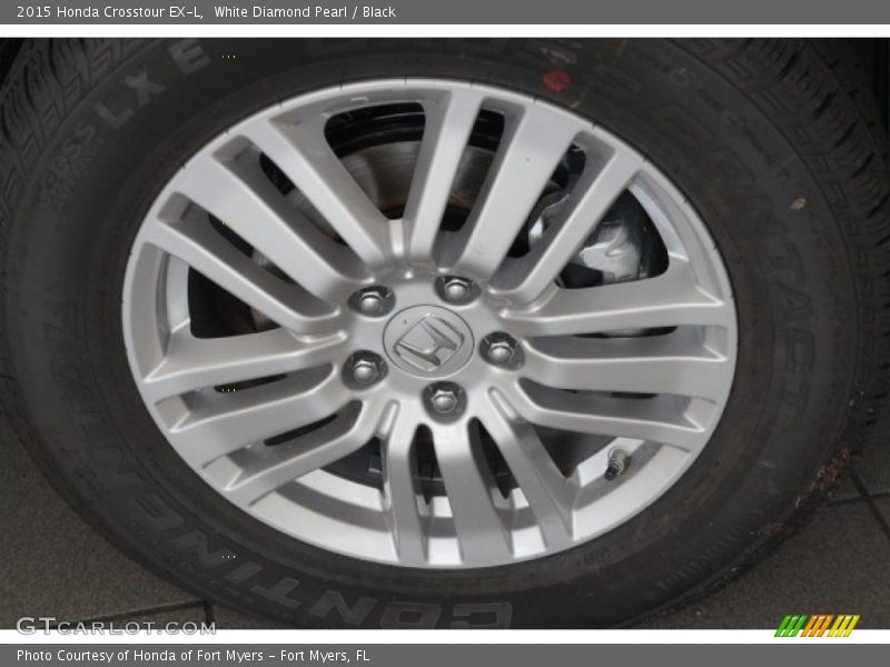 White Diamond Pearl / Black 2015 Honda Crosstour EX-L