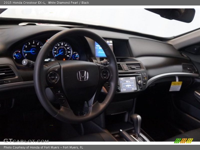 White Diamond Pearl / Black 2015 Honda Crosstour EX-L