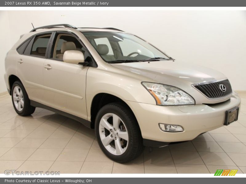 Savannah Beige Metallic / Ivory 2007 Lexus RX 350 AWD