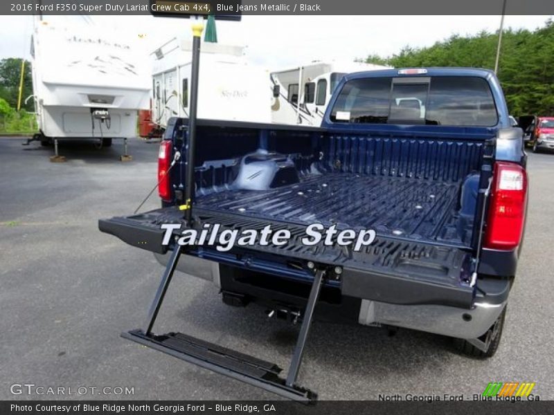 Blue Jeans Metallic / Black 2016 Ford F350 Super Duty Lariat Crew Cab 4x4