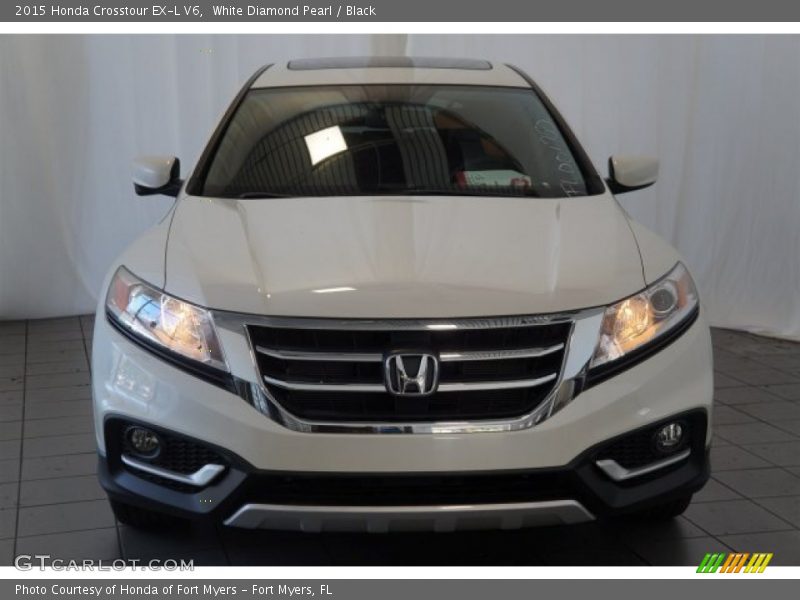 White Diamond Pearl / Black 2015 Honda Crosstour EX-L V6