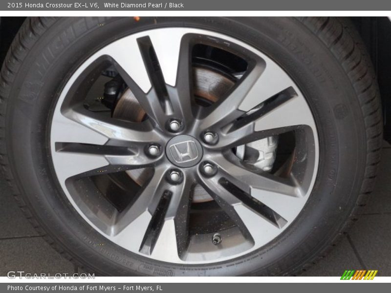 White Diamond Pearl / Black 2015 Honda Crosstour EX-L V6