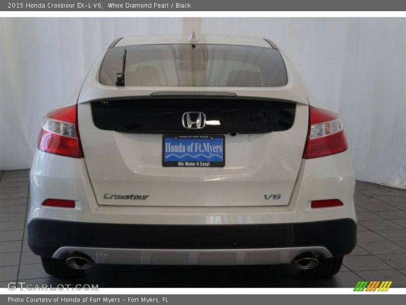 White Diamond Pearl / Black 2015 Honda Crosstour EX-L V6