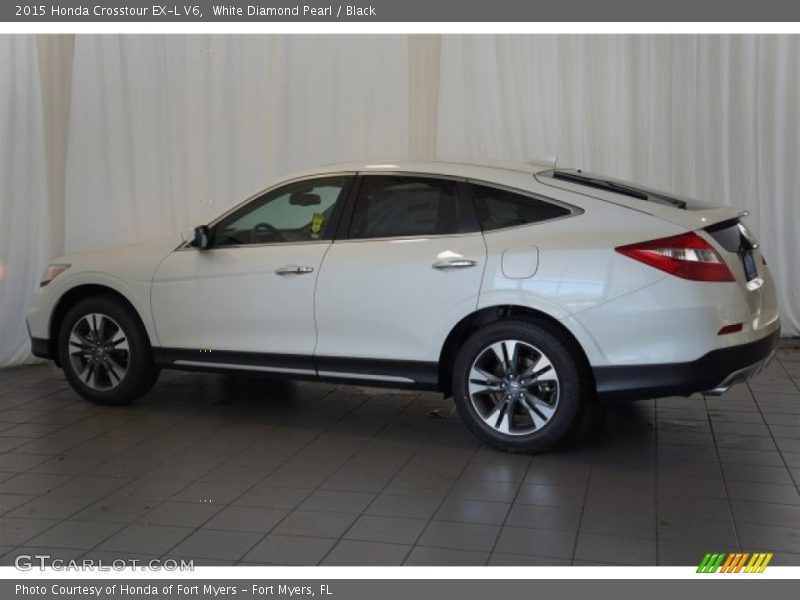 White Diamond Pearl / Black 2015 Honda Crosstour EX-L V6