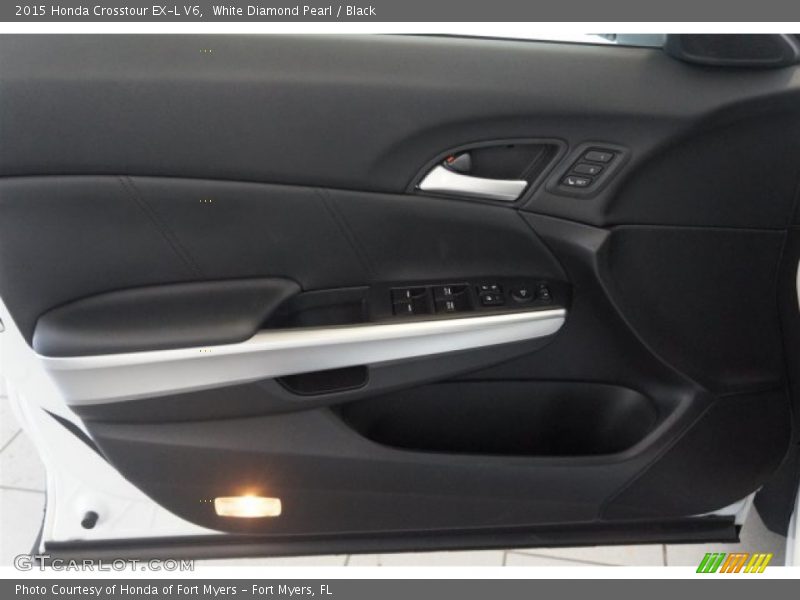 White Diamond Pearl / Black 2015 Honda Crosstour EX-L V6