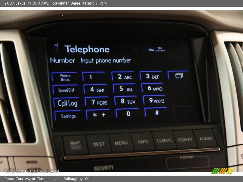 Savannah Beige Metallic / Ivory 2007 Lexus RX 350 AWD