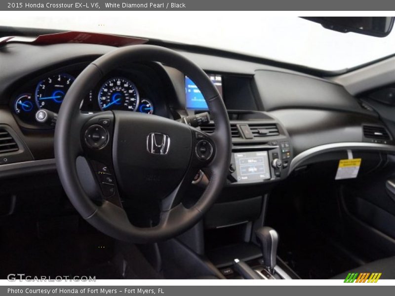 White Diamond Pearl / Black 2015 Honda Crosstour EX-L V6