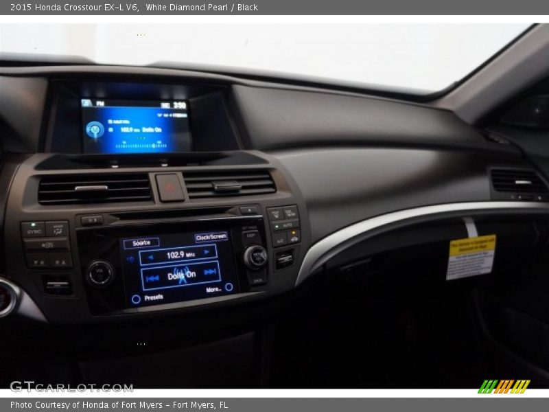 White Diamond Pearl / Black 2015 Honda Crosstour EX-L V6