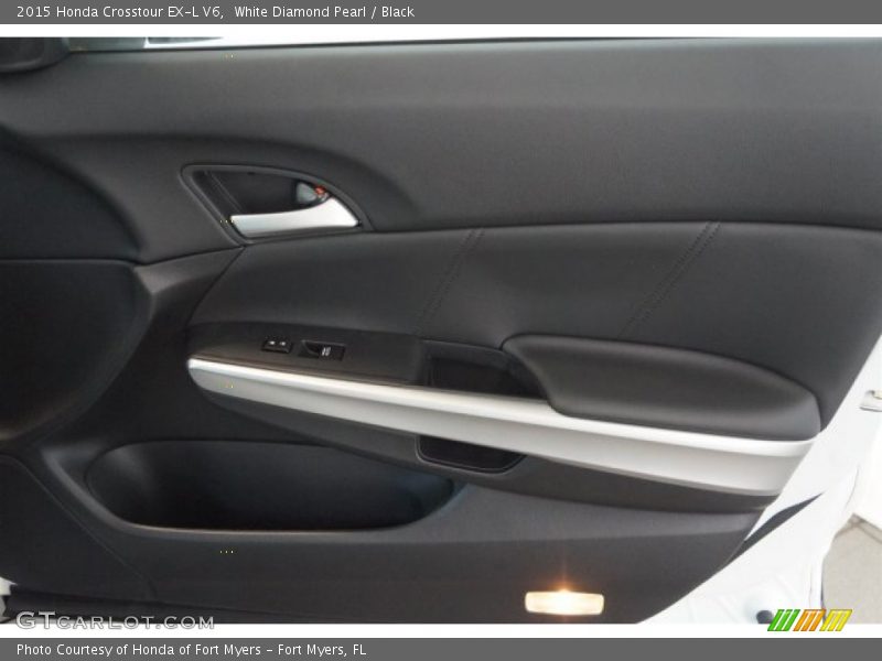 White Diamond Pearl / Black 2015 Honda Crosstour EX-L V6