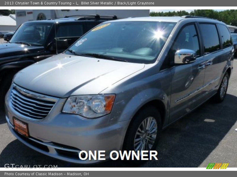 Billet Silver Metallic / Black/Light Graystone 2013 Chrysler Town & Country Touring - L