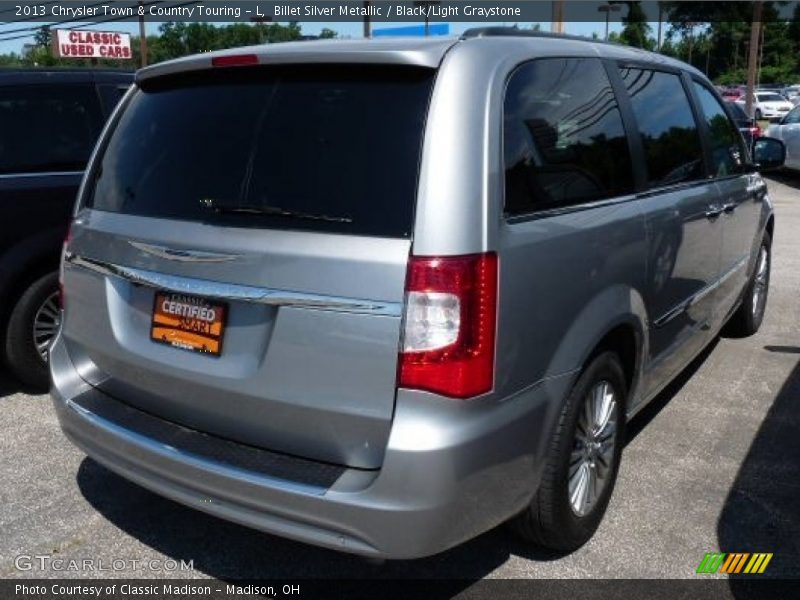 Billet Silver Metallic / Black/Light Graystone 2013 Chrysler Town & Country Touring - L