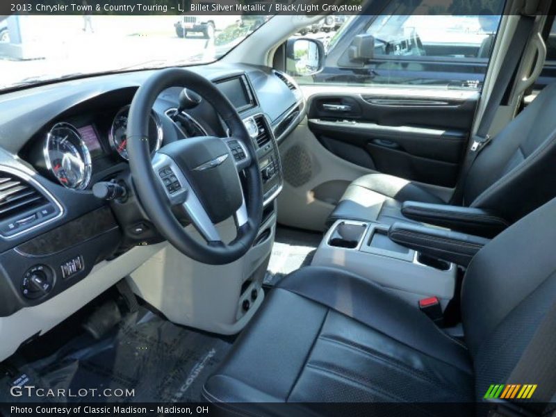 Billet Silver Metallic / Black/Light Graystone 2013 Chrysler Town & Country Touring - L