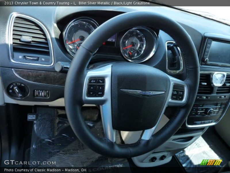 Billet Silver Metallic / Black/Light Graystone 2013 Chrysler Town & Country Touring - L