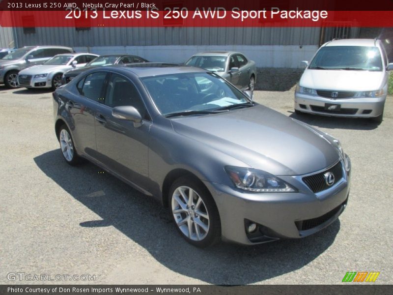 Nebula Gray Pearl / Black 2013 Lexus IS 250 AWD