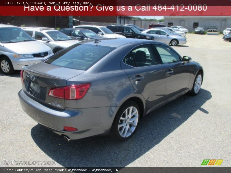 Nebula Gray Pearl / Black 2013 Lexus IS 250 AWD