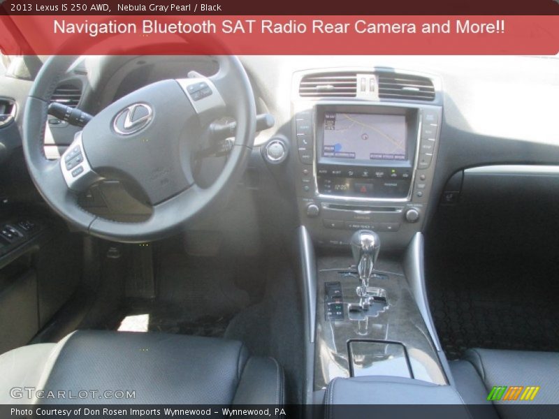 Nebula Gray Pearl / Black 2013 Lexus IS 250 AWD