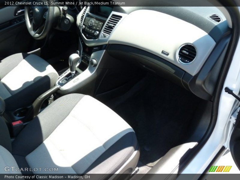 Summit White / Jet Black/Medium Titanium 2012 Chevrolet Cruze LS