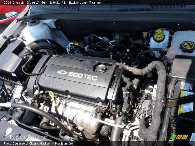 Summit White / Jet Black/Medium Titanium 2012 Chevrolet Cruze LS