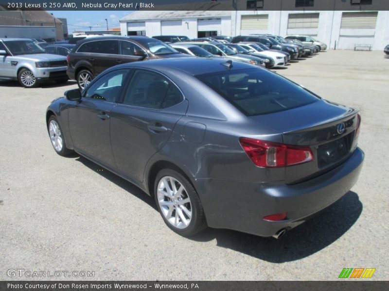 Nebula Gray Pearl / Black 2013 Lexus IS 250 AWD